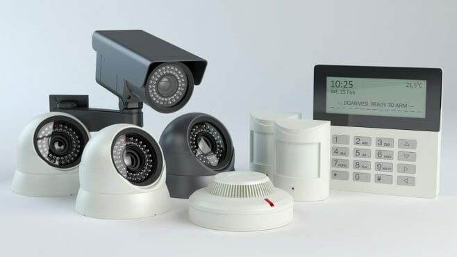 Alarm system - cameras and sensors Alarm system - cameras and sensors