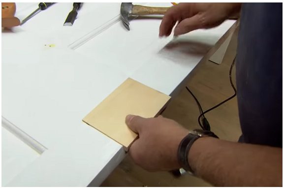 attaching the Dutchman wood
