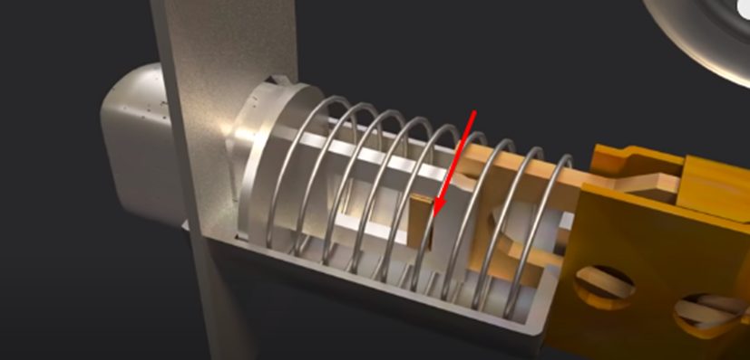 cotter pin and spring