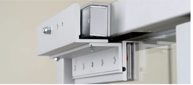 electromagnetic locks on door