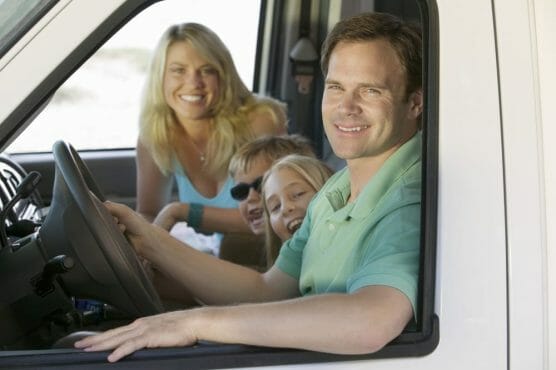 Family in RV on Vacation With a Security Camera Family in RV on Vacation With a Security Camera