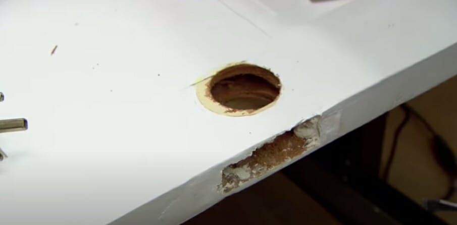 fixing door hole