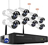 Wireless Security Camera System ,1080P SMONET Camera System ,8CH Full HD...