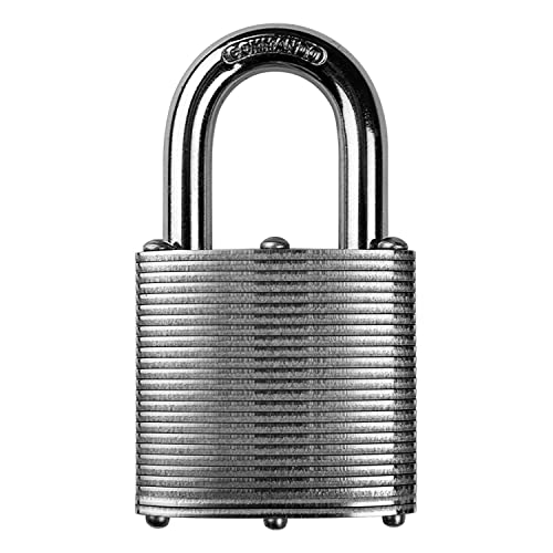 Commando Lock Heavy Duty Riveted Steel Padlock - Strong & Durable, High...