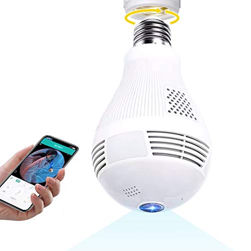 Full HD 1080P Home WiFi Camera, 2.4GHz, 360° Panoramic Wireless Security...