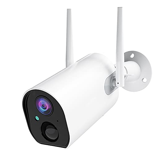 Wireless Outdoor Security Camera, 1080P Rechargeable Battery Powered...