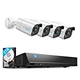 REOLINK 4K Security Camera System, 4pcs H.265 4K PoE Security Cameras Wired...