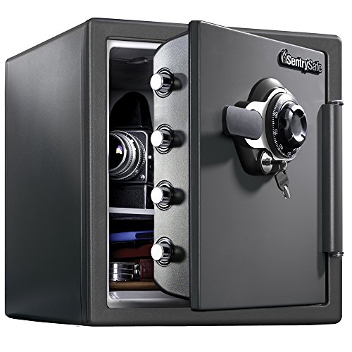 SentrySafe Fireproof and Waterproof Steel Home Safe with Dial Combination...