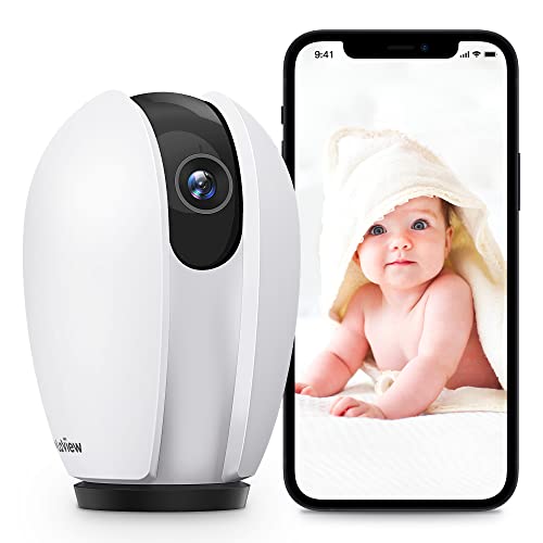 Laview Baby Monitor,Indoor Security Camera with Sound/Motion Detection and...