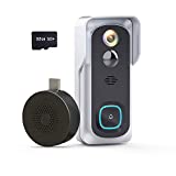 Wireless Video Doorbell Camera, Geekee 1080P Security WiFi Doorbell Camera...