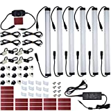 Litever Kitchen Under Cabinet LED Lighting Kit Plug-in, Super Bright, 6 PCS...