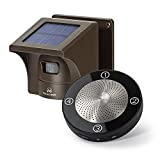 eMACROS 1/2 Mile Long Range Solar Wireless Driveway Alarm Outdoor Weather...