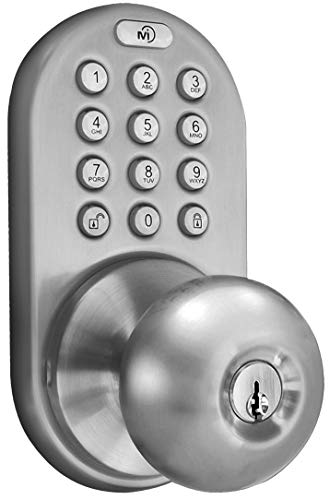 MiLocks TKK-02SN Tkk-Sn Digital Door Knob Lock with Electronic Keypad for...