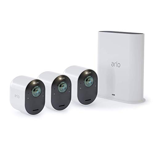 Arlo Ultra - 4K UHD Wire-Free Security 3 Camera System | Indoor/Outdoor...