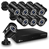 XVIM 1080P Wired Security Cameras System - 8CH Home Security Camera System...