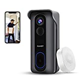[2022 Upgraded] Wireless Wifi Video Doorbell Camera With Chime HD 1080P...