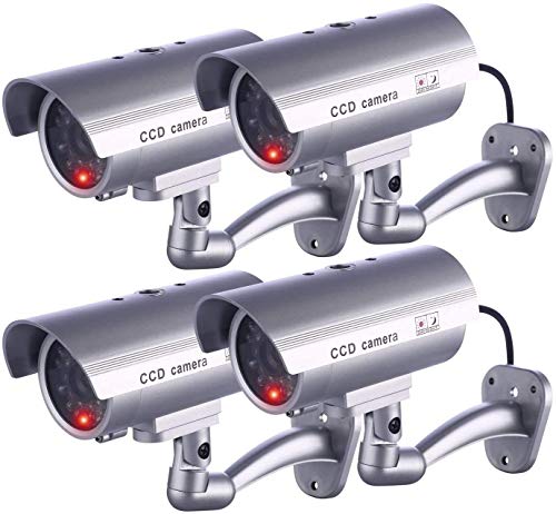 IDAODAN Dummy Security Camera, Fake Cameras CCTV Surveillance System with...