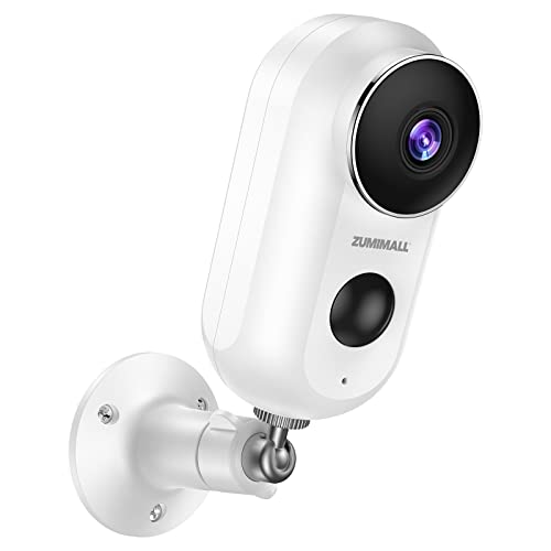 ZUMIMALL Outdoor Camera Wireless, 2K FHD Battery Powered Wireless Camera...