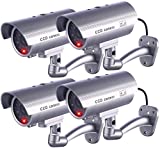 IDAODAN Dummy Security Camera, Fake Cameras CCTV Surveillance System with...