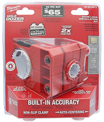 Milwaukee 49-22-4073 Polycarbonate 1-3/8' - 1-3/4' Door Lock and Deadbolt...