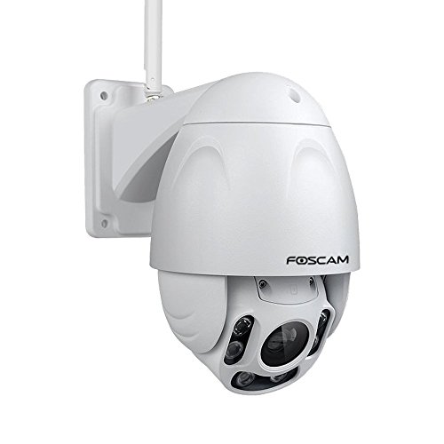 FOSCAM Outdoor PTZ (4x Optical Zoom) HD 1080P WiFi Security Camera - Pan...