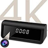 WAYMOON 4K Hidden Spy Camera Wireless Hidden WiFi Clock Camera Home...