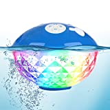 Bluetooth Speakers with Colorful Lights, Portable Speaker IPX7 Waterproof...