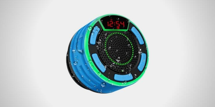 IPX7 Waterproof Speaker, BassPal Bluetooth Portable Wireless Shower Speakers