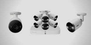 Lorex 4K UHD 8-channel Fusion NVR Security System with 6 Smart Deterrence 4K Bullet Cameras