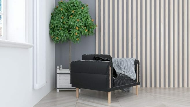 Living Room Interior In Scandinavian Style . 3d Rendering Living Room Interior In Scandinavian Style . 3d Rendering