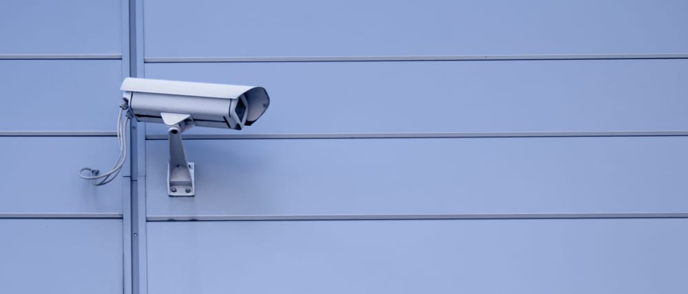 Security Camera Installed Outside an RV Security Camera Installed Outside an RV