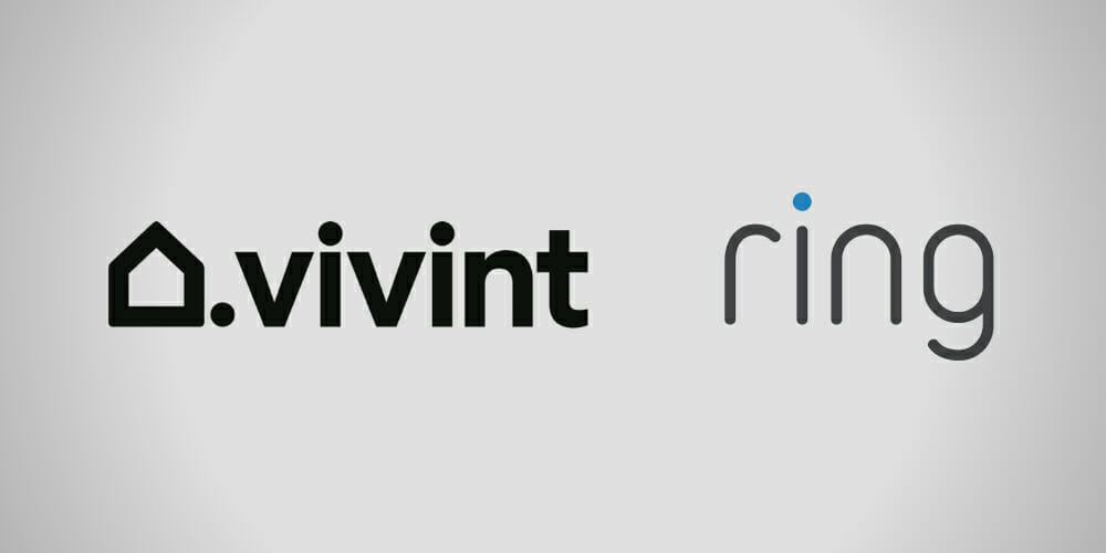 vivint logo and ring logo