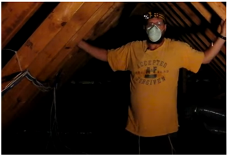 a man in the attic