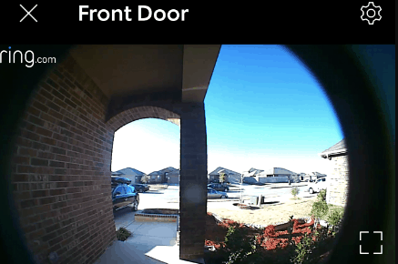 ring doorbell front door camera feed