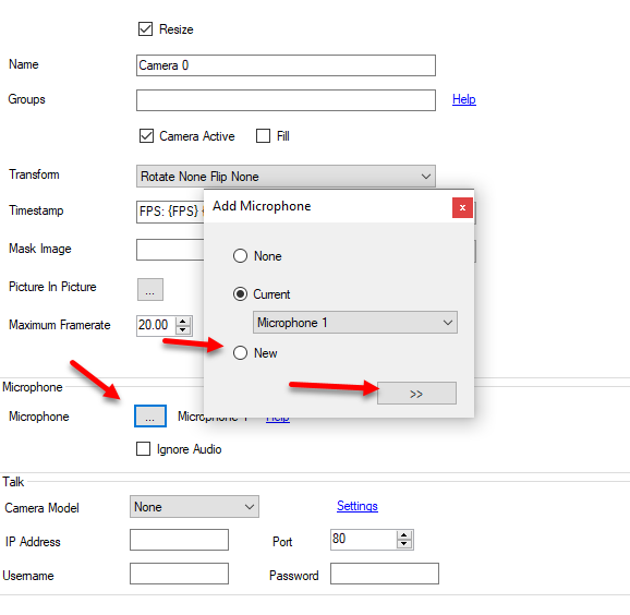 setting up microphone